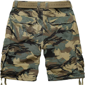 Men Casual Hunting <b>Shorts</b> 100% Cotton Knitted Solid Performance Outdoor <b>Cargo</b> Design Breathable <b>Lightweight</b> Multi-Pocket Camping - Product Image 2