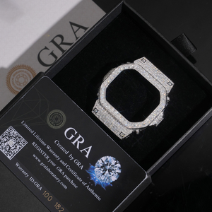 Custom Iced Out GShock DW5600 Mod Watch Stainless Steel <b>Case</b> Diamond Style Luxury Hip Hop Streetwear Fashion Watch for Men - Product Image 3