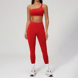 Ensemble de leggings de yoga sans couture à séchage rapide et haute élasticité pour femmes, 2 pièces, respirant, vêtements de sport, soutien-gorge de sport, fitness - Product Image 6