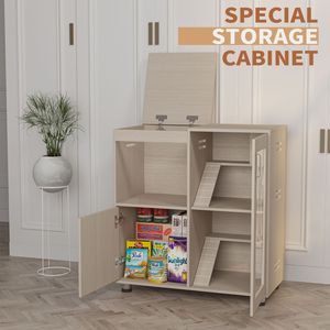 Gabbia per criceti e porcellini d'India a 4 livelli con parte superiore apribile, mobiletto portaoggetti in legno con finestre in acrilico, casa per ratti e cincillà, gabbia premium per animali domestici - Product Image 2