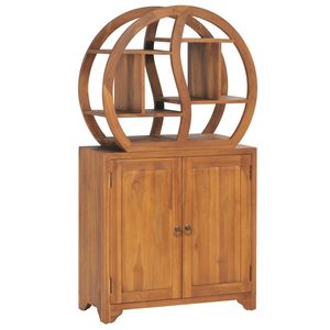 Étagère Yin Yang en teck naturel pour salon - Product Image 1