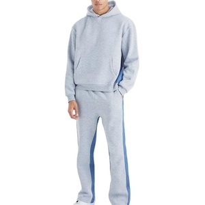 Survêtement pull-over pour homme, design élégant, idéal pour l'hiver, ensemble de sport confortable. - Product Image 1