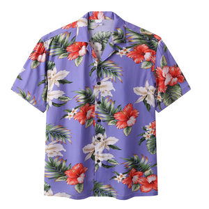 Chemise et short de plage pour homme, impression personnalisée OEM, vêtements de plage pour homme, nouveaux designs pour chemises de plage, meilleure qualité. - Product Image 3