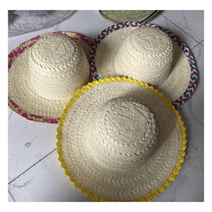 Mexico <b>Hat</b> <b>Straw</b> crafted using woven <b>straw</b> fiber for sun shading festival wear and decorative costume use, made in Vietnam - Product Image 3