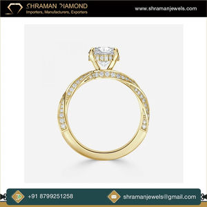 Anillo de Eternidad de Plata Sólida 925 con Incrustaciones de Moissanita VVS de 2 Quilates, Clásico, Moderno y de Alta Calidad, Chapado en Platino, para Mujer - Product Image 2