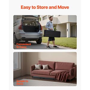 Panca Pieghevole Portatile da 6 Piedi con Seduta Liscia in HDPE per Picnic, Feste, Giardino, Calcio, Campeggio, Arredamento da Esterno - Product Image 5