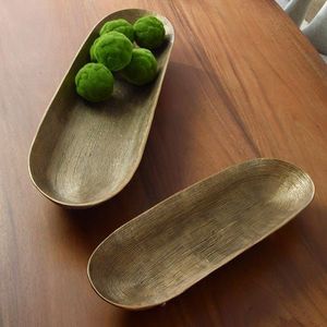 Plateau de service en laiton doré, élégant et fait main, pour table à manger, cuisine, restaurant, hôtel, mariage et célébrations - Product Image 4