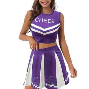Tenues de cheerleading personnalisées de haute qualité, imprimées, durables, 100% polyester, fabrication OEM de haute qualité - Product Image 1