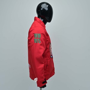 Global Ropes Embroidered Bomber <b>Jackets</b> for <b>Men</b> Red Zipper Front Patch Design Streetwear Autumn Wear with Customized Logo <b>Jacket</b> - Product Image 4