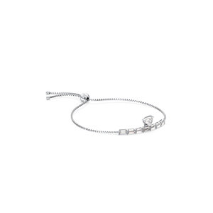 REYES Minimalist 4.3CT Lab Grown Diamond Bolo Lock Adjustable Chain <b>Bracelets</b> 14K 18K White <b>Gold</b> Custom Fine Jewelry For Women - Product Image 2