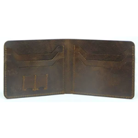 Portefeuilles en cuir unisexe pour cartes de crédit avec plusieurs emplacements pour cartes, portefeuille fin en cuir VT, gravure personnalisée avec logo
