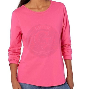Camisetas de Cuello en V para Mujer al por Mayor, Camiseta Informal Cómoda de Manga Corta, Personalizada con Estampado, Color Liso, 100% Algodón Transpirable - Product Image 1