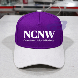 Casquette de baseball en satin brodée 3D NCNW Sorority, élégante, avec lettres grecques, ajustable, respirante, casquette de mode estivale NCNW - Product Image 1