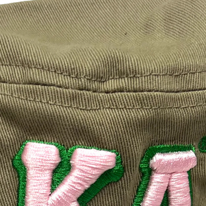 AKA Khaki Bucket <b>Hat</b> Green Embroidered Cotton <b>Sun</b> <b>Hat</b> Casual Outdoor Fishing Beach Travel Wide Brim Cap for Women <b>Men</b> - Product Image 4