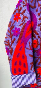 Handcrafted Breathable Eco-Friendly Purple Cotton Quilted <b>Jacket</b> Women Traditional Suzani Crewel Embroidery Winter <b>Blazer</b> - Product Image 5