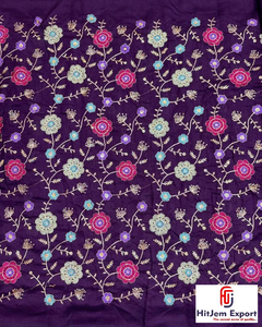 Tissu en dentelle jacquard brodé en polyester doux et élégant pour vêtements, artisanat de mode, fabrication textile sur mesure OEM ODM - Product Image 1