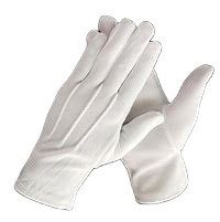 OEM ODM Brand Customizable White Black Cotton Knitted <b>Mittens</b> Hand <b>Gloves</b> Women Men Anti-Slip Therapy Ceremonial Breathable - Product Image 1