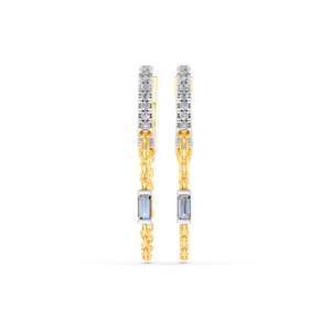 Boucles d'oreilles en or massif 14K 9K 10K 18K avec diamants de laboratoire certifiés IGI, fabricant de bijoux fins éthiques RJC ODM OEM, vente en gros EA501907 - Product Image 1