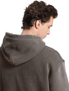 Sudadera con Capucha con Logotipo Personalizado, Estilo Urbano, Lavado Ácido, Corte Holgado, Sudadera Oversize con Lavado Ácido - Product Image 4