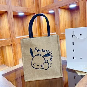 Bolsa de Playa de Yute Elegante y Minimalista, Diseño Moderno para Uso Diario, Compras y Viajes de Vacaciones - Product Image 5