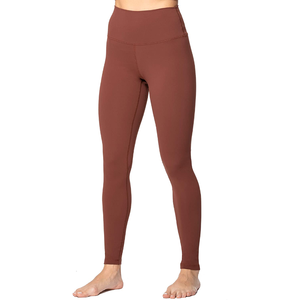 High Waist Solid Color <b>Seamless</b> Yoga <b>Leggings</b> Full Length Women's Sports Pants Spandex Nylon Elastic Waist - Product Image 3