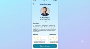 Aplicación móvil para reserva de profesores. Reserva profesores calificados, programarías lecciones, aprende en línea o fuera de línea, y controla tu progreso fácilmente. - Product Image 4