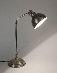 Luxury silver metal <b>study</b> table <b>lamp</b> oem odm low moq factory price wholesale bulk supply fast shipping adjustable - Product Image 3