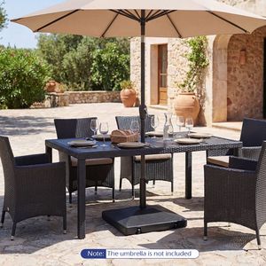 Base per Ombrellone da Esterno Rinforzata da 90 Libbre con 2 Ruote, Base Riempibile per Ombrellone - Product Image 3