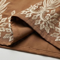 Abaya à manches brodées personnalisées pour femmes, nouvelle arrivée, style arabe de Dubaï, robe musulmane à manches longues pour femmes