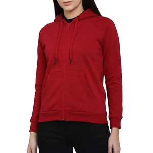 เสื้อสเวตเชิ้ตมีฮู้ดซิปสำหรับผู้หญิง สีลาเวนเดอร์ แขนยาว สีพื้น สวมใส่สบายๆ ในฤดูใบไม้ร่วง มีกระเป๋าข้าง ผ้าฝ้ายระบายอากาศได้ดี - Product Image 3