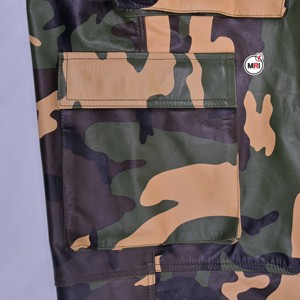 Leather Camouflage <b>Pant</b> High Waist Full Length Regular Fit Breathable Polyester Casual <b>Summer</b> Style With Pockets with OEM ODM - Product Image 6