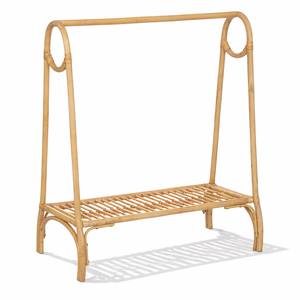 Porte-vêtements sur pied en rotin durable, de haute qualité, à vendre - Product Image 2