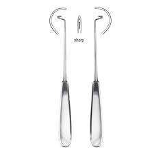 Aiguille de ligature chirurgicale manuelle en acier Reverdin, courte, pour usage vétérinaire, haute qualité, marque SurgiRight - Product Image 2