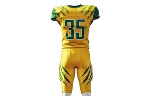 Uniforme de Fútbol Americano Personalizado de Manga Corta, Ligero y Transpirable, de Malla, Talla Grande, Alta Calidad, Color Liso en la Parte Delantera, 100% - Product Image 2