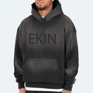 <span class=keywords><strong>Ekin</strong></span> Impex OEM Sweat à capuche vintage pour homme en coton épais délavé soleil, personnalisé, de haute qualité, avec motif 3D en relief, idéal pour l'hiver - Product Image 6
