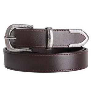 Cinturón Casual de Cuero Genuino de Alta Calidad con Patrón de Serpiente Cuadrado Sólido - Product Image 5