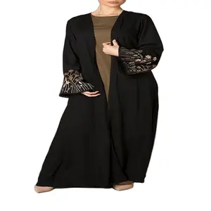 Váy Dài Nữ Ả Rập Hồi Giáo Đầm Kaftan Đầm Abaya Thêu Kim Sa Không Viền Ren Sang Trọng