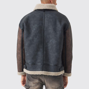 Trendy Outfit Fresh Article Waterproof Faux <b>Fur</b> Bomber Jacket <b>Top</b> Quality Best Price Fully Customized Shearling Leather Jackets - Product Image 4