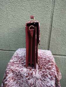 Maletín de Cuero Genuino con Pelo de Vaca, Estilo Vintage, para Portátil, Bolso de Mano, LPBH-0029 - Product Image 6