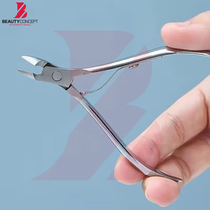 คีมตัดหนังที่มีคุณภาพระดับพรีเมี่ยมพร้อมใบมีดแบบโค้งที่ตัดเล็บสเตนเลสทนทานสำหรับการทำเล็บเท้าการดูแลความงาม - Product Image 3