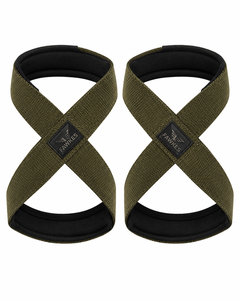 Sangles de levage en nylon FAWKES en forme de 8, antidérapantes, pour la musculation, unisexes, élastiques, réglables, légères, confortables, avec boucle - Product Image 6