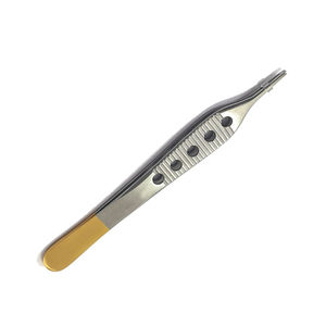 Pince à dissection Adson marron TC 12 cm, 1x2 dents, instrument chirurgical de précision en acier inoxydable allemand de haute qualité, pince Adson - Product Image 5