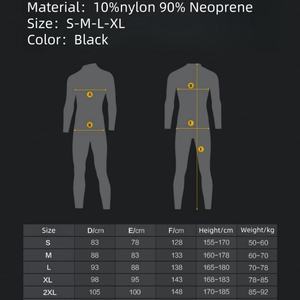 Combinaison de plongée intégrale homme en néoprène 2,0 mm, respirante, imperméable, à manches longues, en tissu extensible de haute qualité, vente en gros - Product Image 6