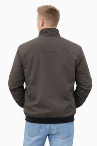 Brown and olive <b>Reversible</b> <b>Jacket</b> – Modern Stand-Collar Minimal Design with Soft Insulated Comfort, Lightweight All-Season - Product Image 3