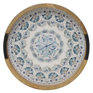 Plateau de service en acrylique Art Déco à motif floral pour Diwali, design élégant et raffiné par blossom craft india - Product Image 3