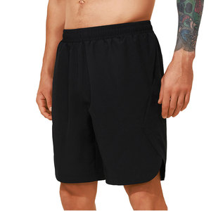 Pantalones Cortos Bermuda Negros para Hombre, Cintura Media, Elásticos, de Secado Rápido, Estilo Casual, 100% Poliéster, Servicio OEM - Product Image 1