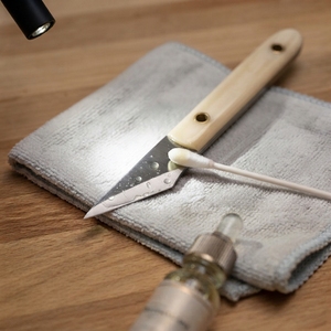 Couteau de découpe et de finition en acier au carbone pour le travail du cuir, manche en os, outil de sculpture sur cuir, fournisseur et fabricant en gros - Product Image 6