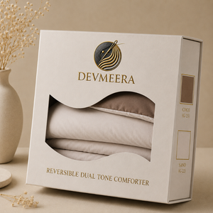 <b>Bedding</b> 250 GSM Coco Sand Reversible Dual Tone Microfiber Comforter | Lightweight All Season <b>Quilt</b> for Home & Guest Bedrooms Use - Product Image 4