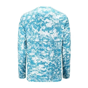 Pullover de pêche long de haute qualité, personnalisé, respirant, imperméable, coupe-vent, UPF 50, antibactérien, séchage rapide, en Spandex/Polyester - Product Image 5