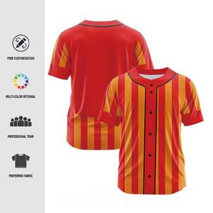 Maillot de baseball personnalisé en gros, vêtements de sport à boutons, nom et logo d'équipe personnalisés, maillot de baseball unisexe surdimensionné brodé sur mesure - Product Image 2
